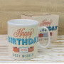 Кружка Гигант С Днем Рождения - Happy birthday best wishes (кремовая)