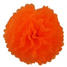 Бумажный шар цветок 30см (оранжевый 0011)
