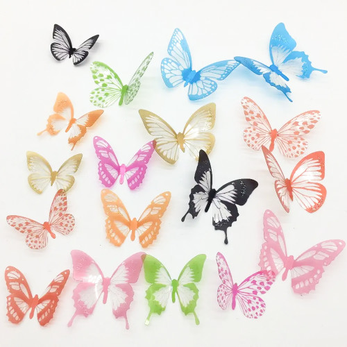 Набір декоративних метеликів на стіну 3D H-Z-102 (уп. 18 шт)