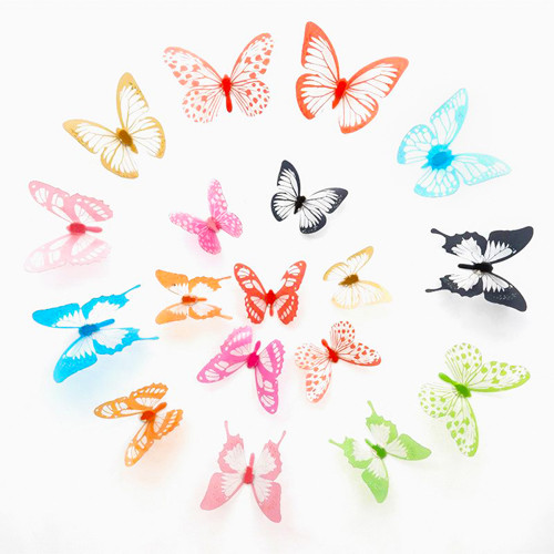Набір декоративних метеликів на стіну 3D H-Z-102 (уп. 18 шт)