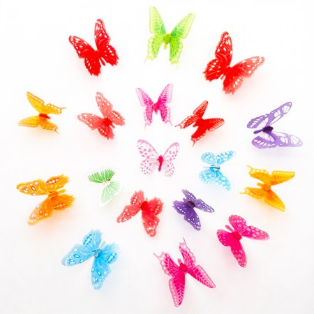 Набір декоративних метеликів на стіну 3D H-Z-103 (уп. 18 шт)