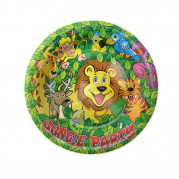 Паперові тарілки діам18см Джунглі (уп. 10шт)