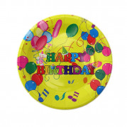 Паперові тарілки діам18см Кульки (уп. 10шт)