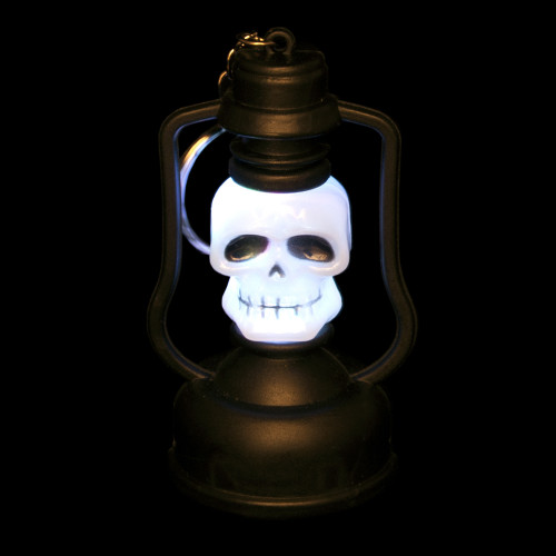 Декор для хэллоуина Лампа Череп пирата на батарейках