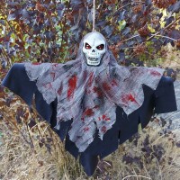 Декор для хеллоуїну Похмурий Жнець (65см) чорний з сірим 10254