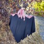 Декор для хеллоуїну Похмурий Жнець (75см)  чорний з рожевим 10255