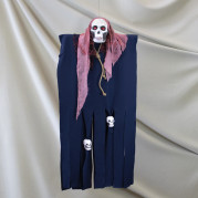 Декор для Хелловіну Примарний Череп (125см) темно синій з попелом троянди 12928