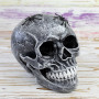 Череп скарбничка з павуками №10603 (срібний)
