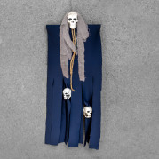 Декор для Хелловіну Примарний Череп (95см) темно-синій з сырим 12929