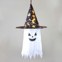 Декор підвісний Привид у капелюсі 70см (білий)
