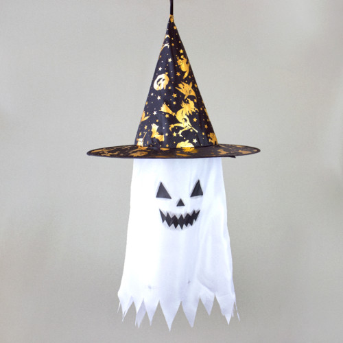 Декор підвісний Привид у капелюсі 70см (білий)