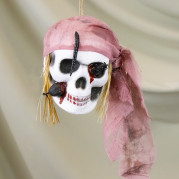 Декор підвісний череп Пірат 13802 (попіл троянди)
