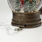 Новогодний декор фонарь музыкальный с LED подсветкой овал 21см 12932