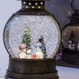 Декоративный Рождественский музыкальный фонарик с LED подсветкой круглый мал №2