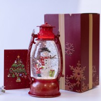 Фонарь Новогодний LED музыкальный 23 см 12939 на батарейках и USB