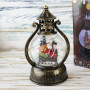 Фонарь Новогодний LED музыкальный 18 см 13862А на батарейках и USB
