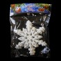 Украшение Снежинка Морозный рисунок 10х10см (уп 10шт) 8156