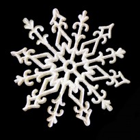Прикраса Сніжинка Морозний візерунок 11х11см (1 шт) 9305