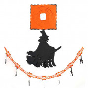 Гірлянда 3D Хелловін з підвіскою Відьма