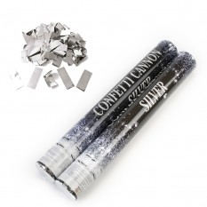 Хлопавка пневматична 40см з прямокутниками (срібрними)