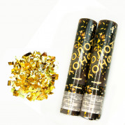 Хлопавка пневматична 20см з прямокутниками (золотими)