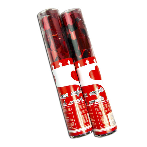 Хлопавка пневматична 30см з сердечками (червонимі)