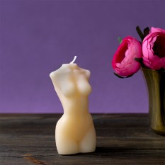 Декоративная свеча фигурная силуэт Женщины (шампань)