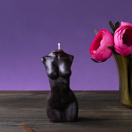 Декоративная свеча фигурная силуэт Женщины 12922 (шоколадная)