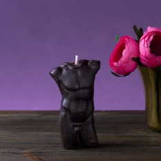 Декоративная свеча фигурная торс Мужчины (шоколадшая)