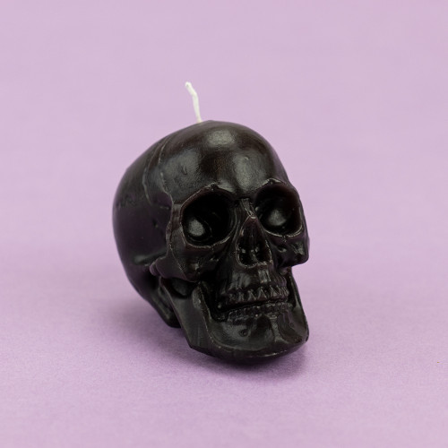 Декоративна свічка фігурна Череп 13019 (шоколадна)