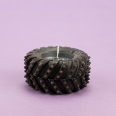 Декоративна свічка фігурна Колесо 13023 (шоколадна)