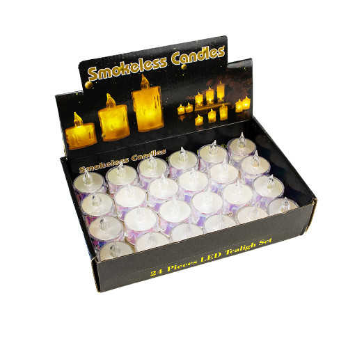 Свічка LED світня Кришталь 5х4см (свічення жовте)