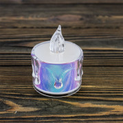 Свічка LED світня Кришталь 5х4см (свічення жовте)