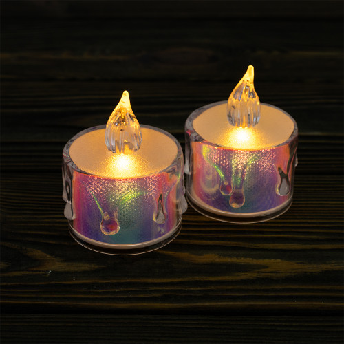 Свічка LED світня Кришталь 5х4см (свічення жовте)