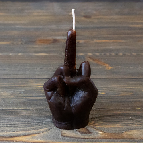 Декоративна свічка фігурна F*ck 13416 (шоколадна)