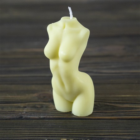 Декоративна воскова свічка силует Жінки 13847 (шампань)