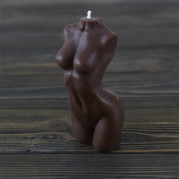 Декоративна воскова свічка силует Жінки 13848 (шоколад)