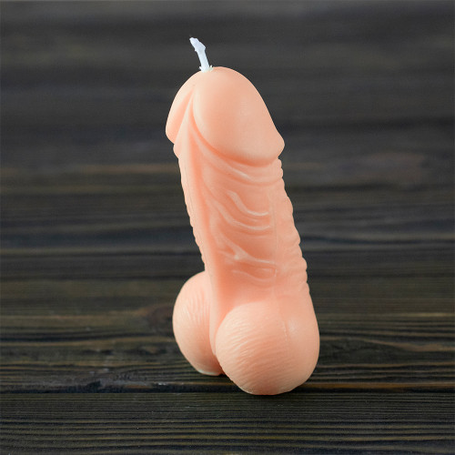 Декоративна воскова свічка Віллі 14040 (тілесна)