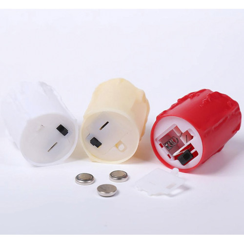 Свічка LED Живе полумя світня 7х5см (червона)