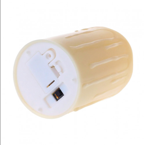 Свічка LED Живе полумя світня 6х5см (молочна)