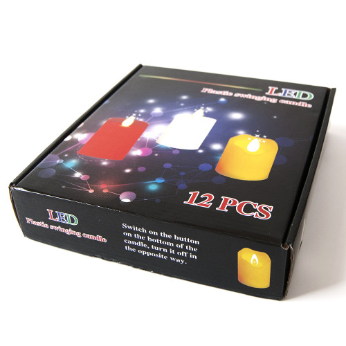 Свічка LED Живе полумя світня 7х5см (червона)