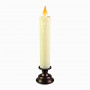 Свеча LED в подсвечнике L24см (коричневая)