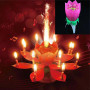 Свічка для торта FLOWER музична 13см