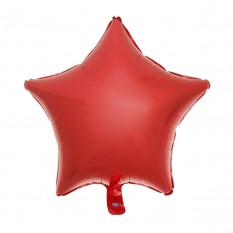 Кулька 45см Зірка матова (червона)