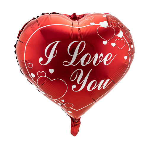 Кулька 45см Серце з принтом 13133 (1шт)