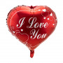 Кулька 45см Серце з принтом 13133 (1шт)