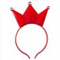 Аксессуар на обруче Корона светящаяся (красный)