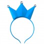 Аксессуар на обруче Корона светящаяся (синий)