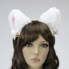 Вушки Кішки аніме (білі)