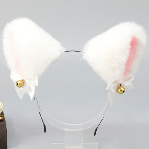 Вушки Кішки аніме (білі)